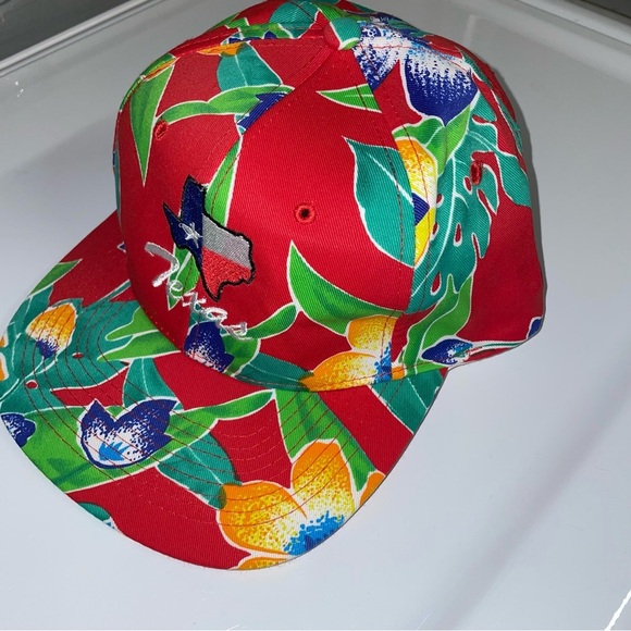 Texas vintage floral panel trucker SnapBack hat - Picture 2 of 4